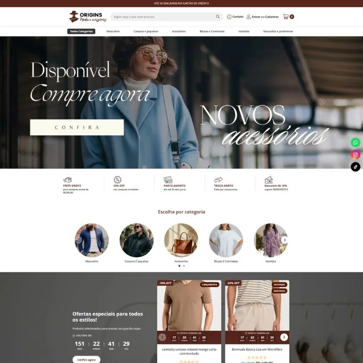 Origins Moda e Acessórios